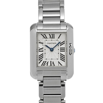カルティエ タンク アングレーズ SM W5310022 シルバー レディース 時計 【中古】【wristwatch】