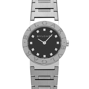 ブルガリ ブルガリブルガリ BB26SS ブラック/ダイヤモンド レディース 時計 【中古】【wristwatch】