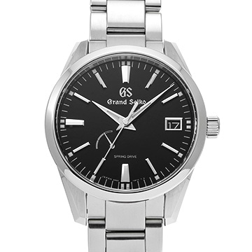 グランドセイコー ヘリテージコレクション スプリングドライブ SBGA301 ブラック メンズ 時計 【中古】【wristwatch】