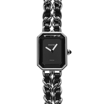 シャネル プルミエール M H0451 ブラック レディース 時計 【中古】【wristwatch】