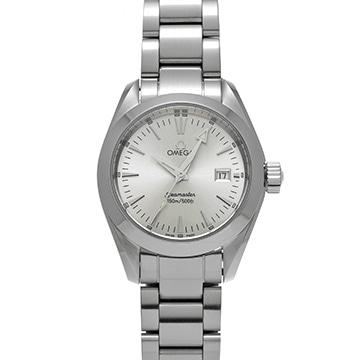 オメガ シーマスター アクアテラ クォーツ 2577.30 シルバー レディース 時計 【中古】【wristwatch】