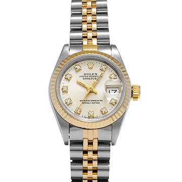 ロレックス デイトジャスト 69173G シルバー/ダイヤモンド レディース 時計 【中古】【wristwatch】