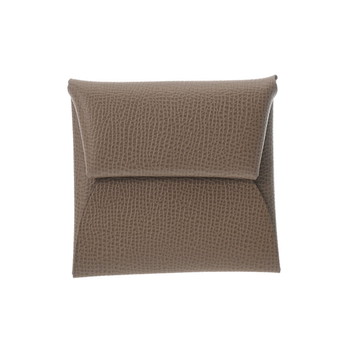 エルメス バスティア エトゥープ ヴォーエプソン ユニセックス 財布 【未使用】【purse】