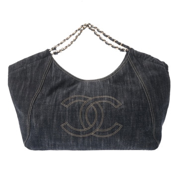 シャネル ココカバス セミショルダー ブルー A35109 デニム レディース バッグ 【中古】【bag】