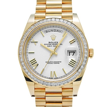 ロレックス デイデイト 40 228398TBR ホワイト メンズ 時計 【中古】【wristwatch】