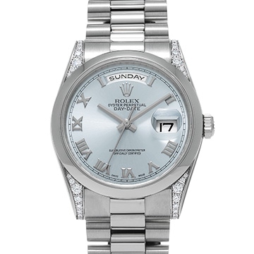 ロレックス デイデイト 118296 アイスブルー メンズ 時計 【中古】【wristwatch】