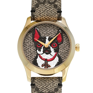 グッチ Gタイムレス ボスコ&オルソ YA1264056 ブラウン メンズ 時計 【中古】【wristwatch】