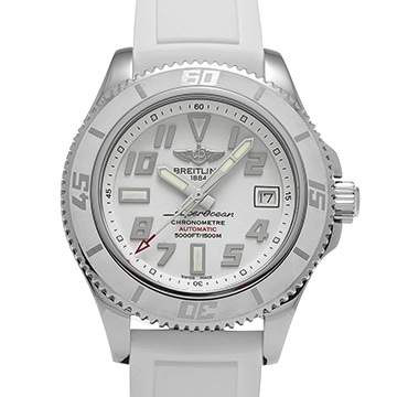 ブライトリング スーパーオーシャン 42 A17364A9/A763 ホワイト メンズ 時計 【中古】【wristwatch】