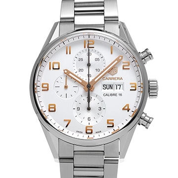 タグ ホイヤー カレラ キャリバー16 クロノグラフ デイデイト CV2A1AC.BA0738 オパーリン メンズ 時計 【中古】【wristwatch】