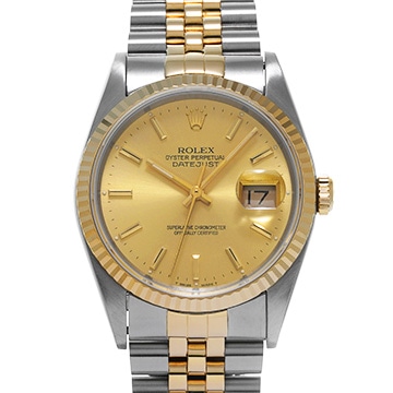 ロレックス デイトジャスト 16233 シャンパン メンズ 時計 【中古】【wristwatch】