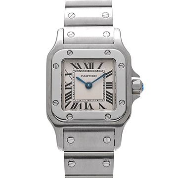 カルティエ サントスガルベ SM W20056D6 シルバー レディース 時計 【中古】【wristwatch】