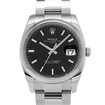 ロレックス オイスターパーペチュアル デイト 115200 ブラック メンズ 時計 【中古】【wristwatch】