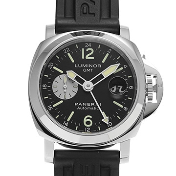 パネライ ルミノール GMT PAM00088 ブラック/シルバー メンズ 時計 【中古】【wristwatch】