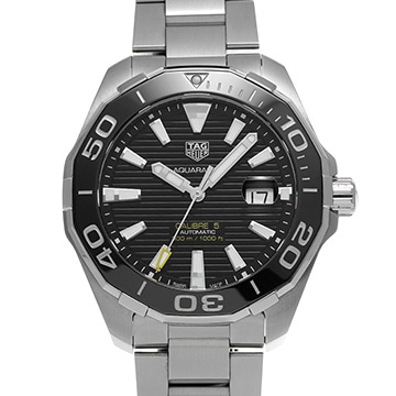 タグ ホイヤー アクアレーサー キャリバー5 WAY201A.BA0927 ブラック メンズ 時計 【中古】【wristwatch】