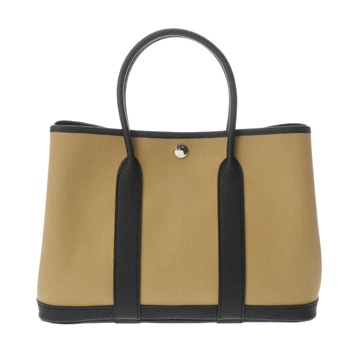 エルメス ガーデンパーティ TPM ジンジャー/ブラック トワルミリタリー/ネゴンダ レディース バッグ 【新品】【bag】
