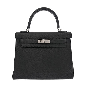 エルメス ケリー 25 内縫い 2WAY ブラック トゴ レディース バッグ 【中古】【bag】