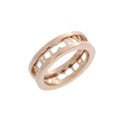 ブルガリ B.ZERO1 ロゴスパイラル リング #50 ゴールド 359626 K18イエローゴールド YG レディース ジュエリー 【中古】【jewelry】