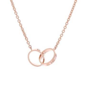 カルティエ ベビーラブ ネックレス  ゴールド K18ピンクゴールド PG レディース ジュエリー 【中古】【jewelry】