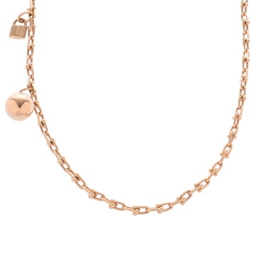 ティファニー ハードウェア スモールラップ ネックレス ゴールド 60700915 K18ピンクゴールド PG レディース ジュエリー 【中古】【jewelry】