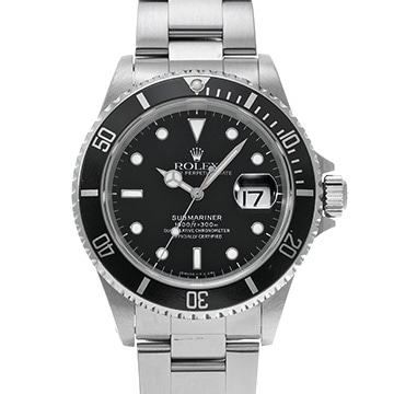 ロレックス サブマリーナ デイト 16610 ブラック メンズ 時計 【中古】【wristwatch】