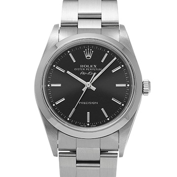 ロレックス エアキング 14000M ブラック メンズ 時計 【中古】【wristwatch】