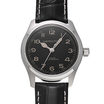 ハミルトン カーキ フィールド マーフ オート H70405730 ブラック メンズ 時計 【中古】【wristwatch】