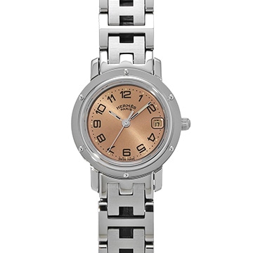 エルメス クリッパー CL4.210.431/3758 ピンク レディース 時計 【中古】【wristwatch】