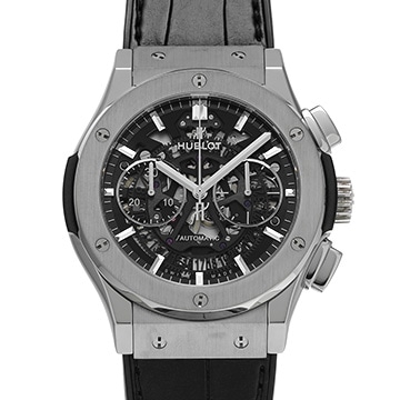 ウブロ クラシック・フュージョン アエロ・フュージョン チタニウム  525.NX.0170.LR スケルトン メンズ 時計 【中古】【wristwatch】