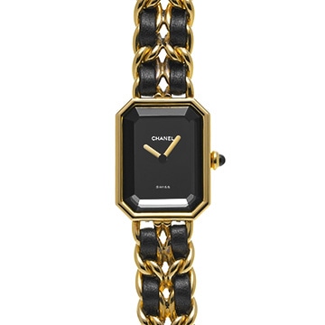 シャネル プルミエール M H0001 ブラック レディース 時計 【中古】【wristwatch】