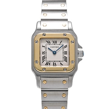 カルティエ サントス ガルベ SM W20012C4 シルバー レディース 時計 【中古】【wristwatch】