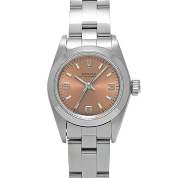 ロレックス オイスターパーペチュアル 67180 ピンク レディース 時計 【中古】【wristwatch】