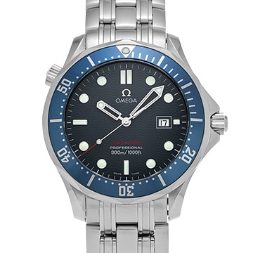 オメガ シーマスター 300 クォーツ 2221.80 ブルー メンズ 時計 【中古】【wristwatch】