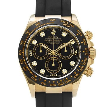 ロレックス コスモグラフ デイトナ 116518LNG ブラック/ダイヤモンド メンズ 時計 【中古】【wristwatch】