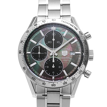 タグ ホイヤー カレラ キャリバー16 クロノグラフ CV201P.BA0794 ブラックシェル/ブラック メンズ 時計 【中古】【wristwatch】