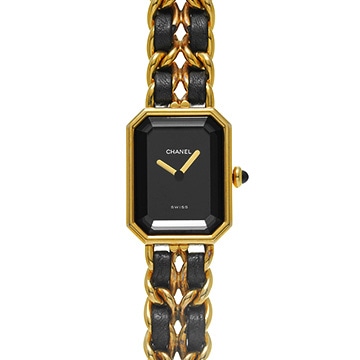 シャネル プルミエール S H0001 ブラック レディース 時計 【中古】【wristwatch】