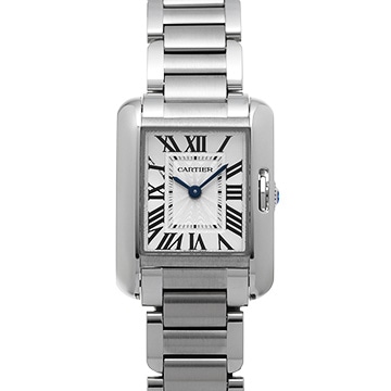 カルティエ タンク アングレーズ SM W5310022 シルバー レディース 時計 【中古】【wristwatch】