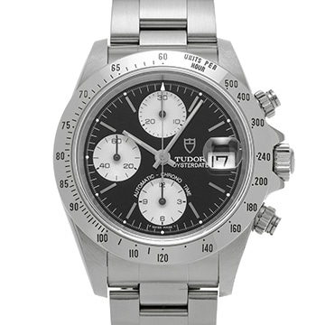 チューダー / チュードル クロノタイム 79280 ブラック/シルバー メンズ 時計 【中古】【wristwatch】