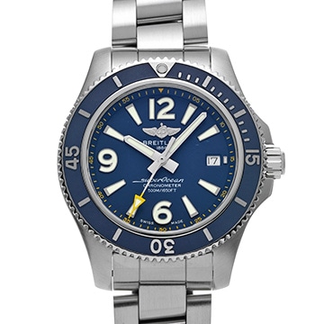 ブライトリング スーパーオーシャン オートマティック 42 ジャパンエディション A173661A1C1A1 ブルー メンズ 時計 【中古】【wristwatch】