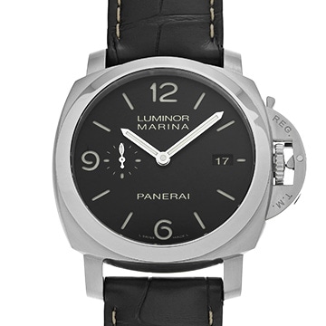 パネライ ルミノールマリーナ 1950 3デイズ オートマティック アッチャイオ PAM00312 ブラック メンズ 時計 【中古】【wristwatch】