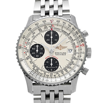 ブライトリング ナビタイマー ファイターズ A153GFTNP シルバー/ブラック メンズ 時計 【中古】【wristwatch】