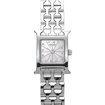 エルメス Hウォッチ ミニ HH1.110 ホワイトシェル レディース 時計 【中古】【wristwatch】
