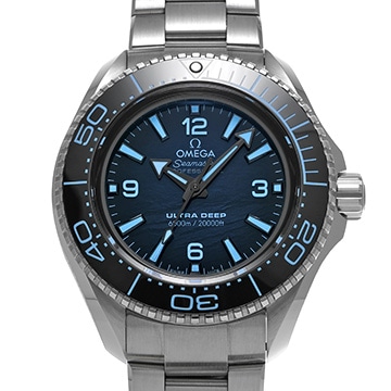 オメガ シーマスター プラネットオーシャン 6000 コーアクシャル マスタークロノメーター ウルトラディープ 215.30.46.21.03.002 ブルー メンズ 時計 【中古】【wristwatch】