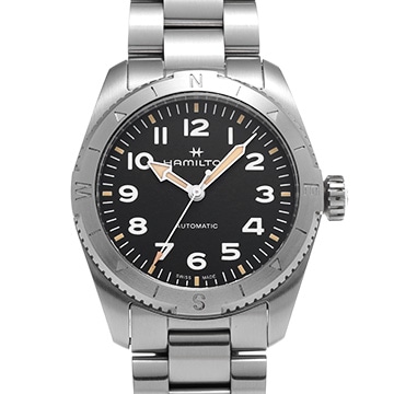 ハミルトン カーキ フィールド エクスペディション オート H70225130 ブラック メンズ 時計 【中古】【wristwatch】