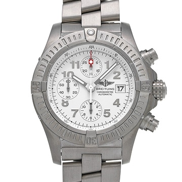 ブライトリング クロノ アベンジャー E13360 ホワイト メンズ 時計 【中古】【wristwatch】