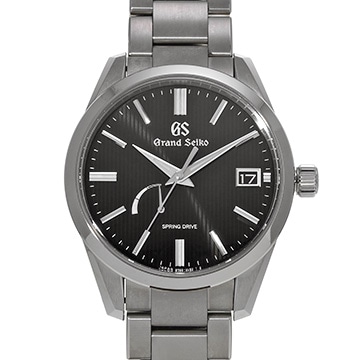グランドセイコー ヘリテージコレクション スプリングドライブ SBGA349 ブラック メンズ 時計 【中古】【wristwatch】