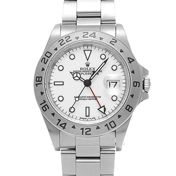 ロレックス エクスプローラーII 16570 ホワイト メンズ 時計 【中古】【wristwatch】