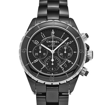 シャネル J12 クロノグラフ 41MM H0940 ブラックラッカー メンズ 時計 【中古】【wristwatch】