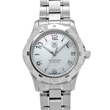 タグ ホイヤー アクアレーサー クォーツ WAF1311.BA0817 ホワイトシェル メンズ 時計 【中古】【wristwatch】