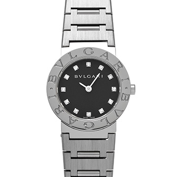 ブルガリ ブルガリブルガリ BB26SS ブラック/ダイヤモンド レディース 時計 【中古】【wristwatch】