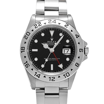 ロレックス エクスプローラーII 16570 ブラック メンズ 時計 【中古】【wristwatch】